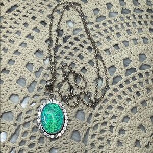 triple opal Pendant Necklace